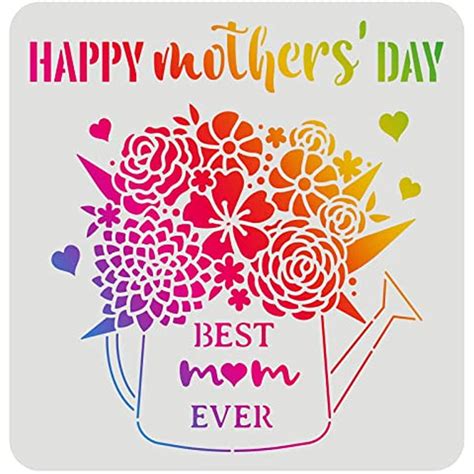 happy mothers day stencil